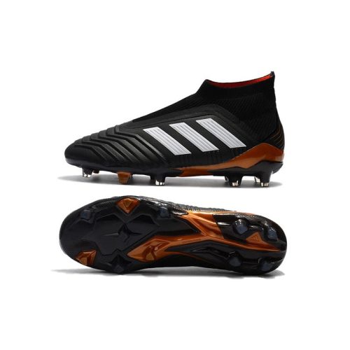 fodboldstøvler Adidas Predator 18+ FG Damer - Sort Hvid_9.jpg